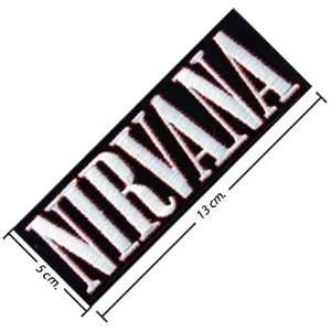 Nirvana Music Band Logo VII Embroidered Iron on Patches Kid Biker Band 