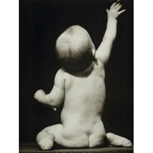 Baby Boy (6 12 Months) Raising Hand Sitting in Studio Photographic 