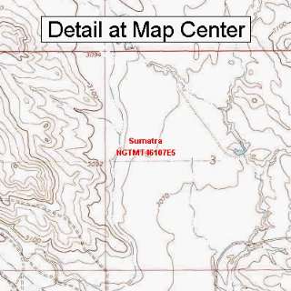 USGS Topographic Quadrangle Map   Sumatra, Montana (Folded 