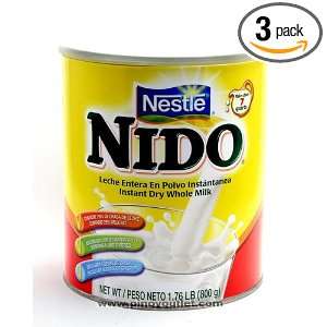 Nestle Nido Dry Whole Milk 360g (Pack of 3)  Grocery 