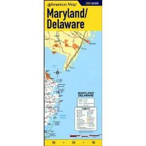   Map 611344 Maryland And Delaware State Slicker Map