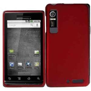 Red Protector Hard Case for Motorola Droid 3 + Velvet Pouch + Case 