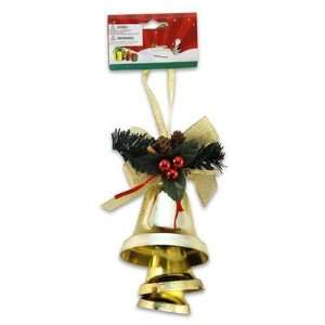  Bell Decoration with Ribbon and Pinecone 10 Case Pack 36 