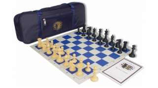 rogue blue tournament chess set kit black camel pieces special  