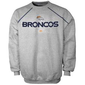  Denver Broncos Ash Max2 Crew Neck Sweatshirt Sports 
