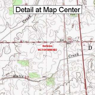 USGS Topographic Quadrangle Map   Botkins, Ohio (Folded/Waterproof 