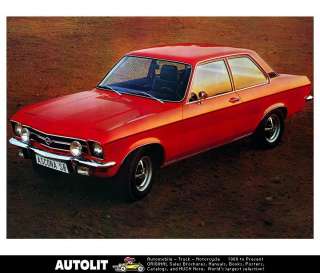 1972 Opel Ascona SR Factory Photo  