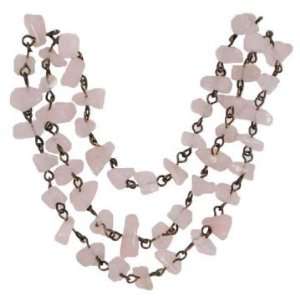  Rose Quartz Chain with Chips   18in Strand 