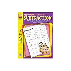   Publications Rem5012b Easy Timed Math Drills Subtraction Toys & Games