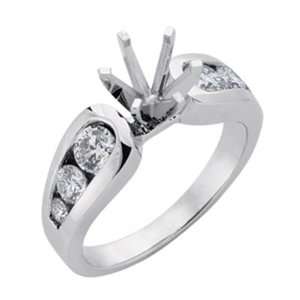 Kashi and Sons EN1763WG White Gold Engagement Ring   14KW Ring Size 
