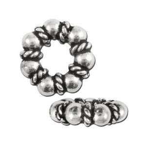  10mm Silver Plated Bali Style Spacer Jewelry