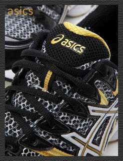 BN ASICS GEL NIMBUS 12 (4E) Running Shoes Black / Lightning / Gold #G7 