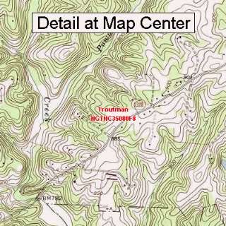  USGS Topographic Quadrangle Map   Troutman, North Carolina 