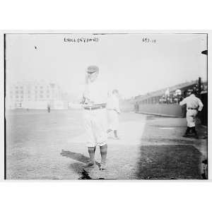  Engle,ballplayer for N.Y. Americans,on field holding bat 