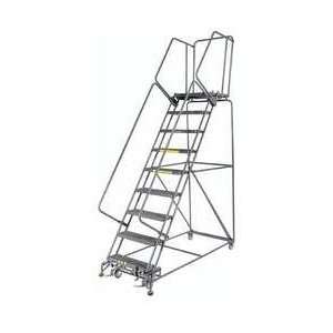 BALLYMORE 6CEN4 Ladder 9 Step, DeepTop, Grate Tread, 450lb  