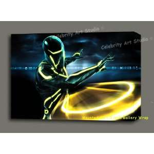 TRON EVOLUTION UNIQUE CANVAS ARTWORK PAINTING MOUNTED W GALLERY WRAP 