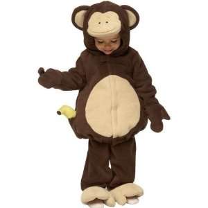   Navy 2 Pc Monkey Costume Infant 6 12 Mos with Banana 
