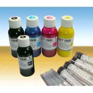 5x4oz Nano premium pigment ink refill kit, refill set for EPSON 44 ink 