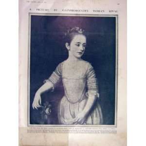   Gainsborough Woman Girl Rose Katherine Read Print 1911