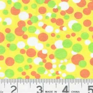   Jersey Print Bubbles Yellow Fabric By The Yard Arts, Crafts & Sewing