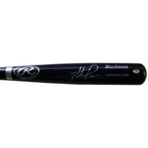 Hunter Pence Autographed Bat   Rawlings Big Stick Black   Autographed 