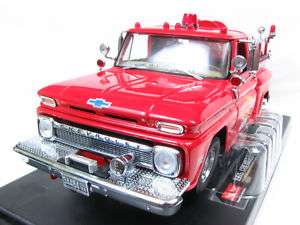 SunStar 1965 Chevy C20 Fire Engine Truck 1/18 Red  