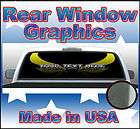 Your Text Here Yellow See Thru Rear Window Graphic Truc