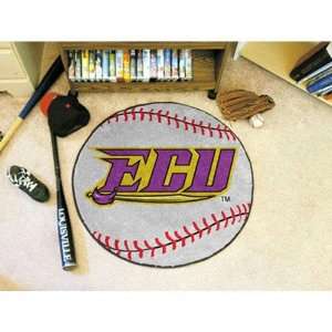   East Carolina Pirates NCAA Baseball Round Floor Mat (29) Sports