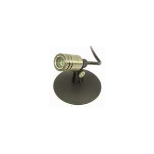  1 Watt LED Architectural Bronze Bullet Spotlight, Green LED 