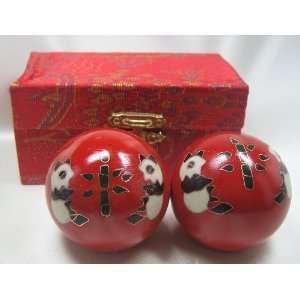  Panda Chinese Healthy Hands Exercise Red Balls L 