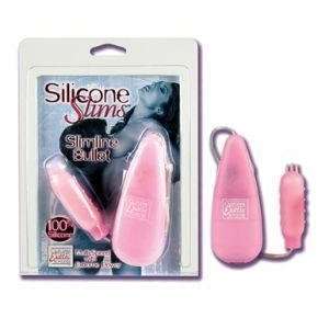   Slims Slimline Silicone Multi Speed Vibrating Bullet Massager   Purple