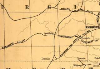 1866 Map Atlantic and Great Western Railway  