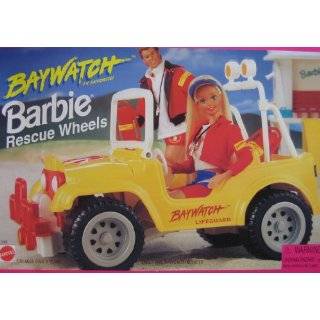 Baywatch BARBIE Rescue Wheels Jeep Style Lifeguard Vehicle Car (1995 