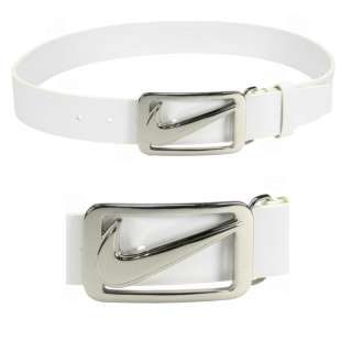 Nike Golf Mens Signature Swoosh Cutout Buckle Belt  
