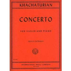  Khachaturian, Aram   Concerto for Violin and Piano   by 