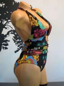 TRINA TURK womens one piece Swimsuit bathing suit size 8 $129  