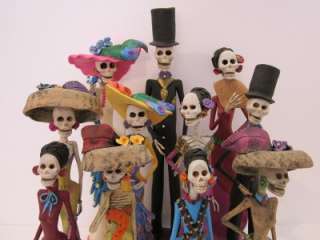 11 CATRINAS mexican folk art day of the dead catrina  