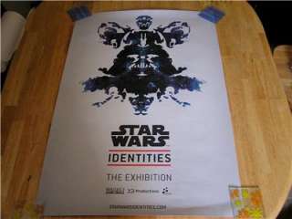 STAR WARS Identities Exhibit poster RARE PRESS RELEASE EXCLUSIVE 