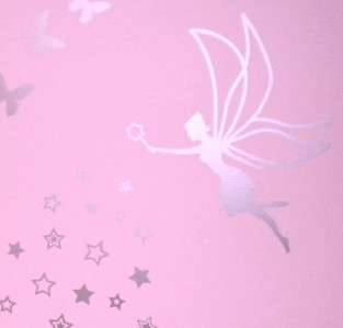 WHITE FAIRY STAR BUTTERFLY REMOVABLE WALL STICKER KIDS  