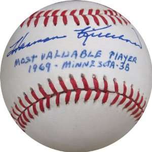  Harmon Killebrew Autographed Baseball   with Most 
