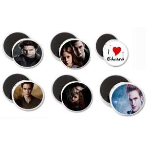  Twilight Edward Robert Pattinson SIX Magnets Set 