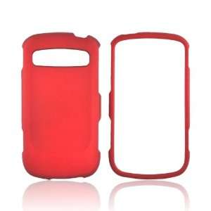   Red Rubberized Hard Plastic Case For Samsung Rookie R720 Electronics