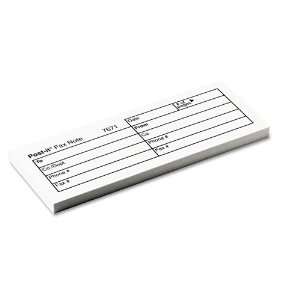 Post it® Fax Transmittal Notes,1 1/2 x 4, White, 12 50 Sheet Pads per 