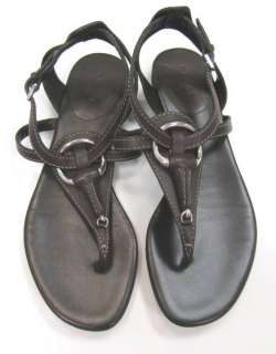 Authentic Gucci T Strap Leather Sandals Shoes  