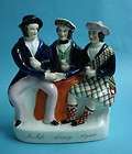 TITLED STAFFORDSHIRE FIGURE OF AULD LANG SYNE