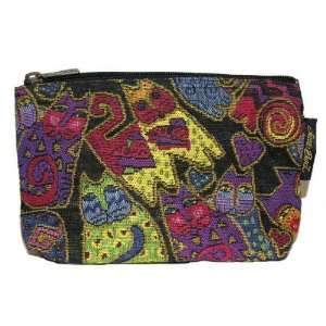  Laurel Burch Karlys Cats Tapestry Cosmetic Bag Black By 