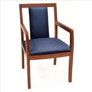  Preston Transitional Fabric Back Side Chair Finish Cherry 