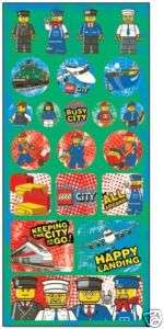 LEGO CITY TRANSPORTATION Cardstock Sticker Sheet  