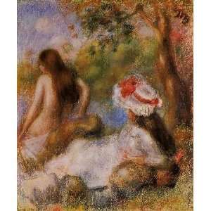 Art, Oil painting reproduction size 24x36 Inch, painting name Bathers 