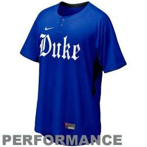  Nike Duke Blue Devils Duke Blue Batting Practice Top 